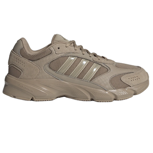 Tan Adidas Crazychaos 2000 sneakers with perforations on the sides and toe area, featuring the signature three stripes and the word \“CLOUDFOAM\“ on the side.