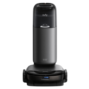 Eufy robotic vacuum with automated dustbin station.