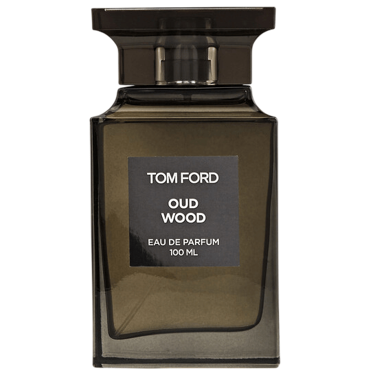 Tom Ford Oud Wood Eau de Parfum, 100 ml bottle, renowned for its sophisticated and exotic scent profile.