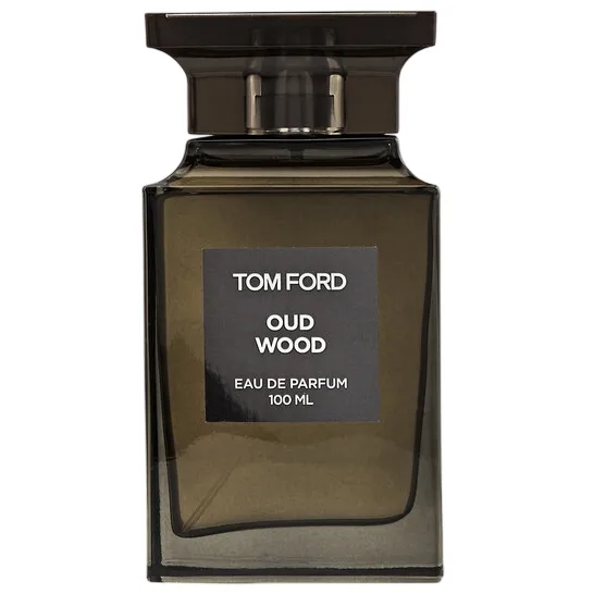 Tom Ford Oud Wood Eau de Parfum, 100 ml bottle, renowned for its sophisticated and exotic scent profile.