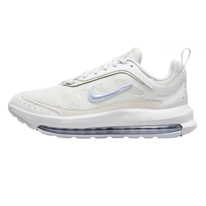 The Nike Air Max AP Shoes feature a sleek design with a white mesh upper, complemented by a visible Air unit in the sole for cushioning and a light blue Nike swoosh.