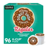 Keurig Original Donut Shop Coffee, Regular Medium Roast, 96 K-Cup Pods.