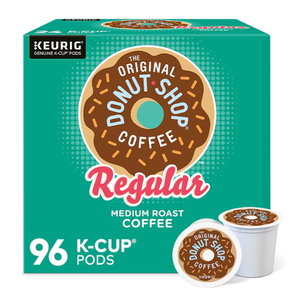 Keurig Original Donut Shop Coffee, Regular Medium Roast, 96 K-Cup Pods.