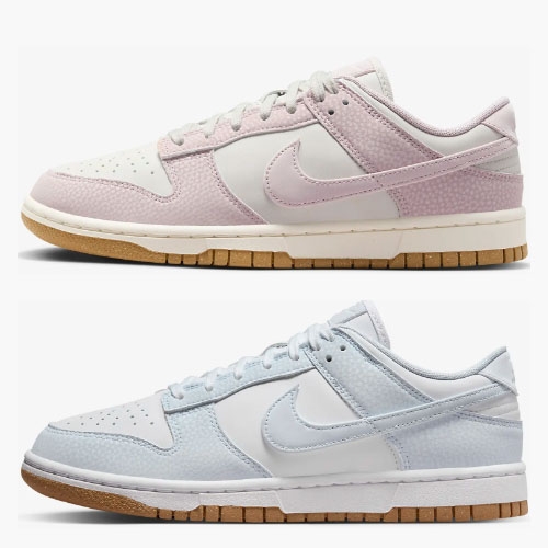 nike dunk shoes for women in pink and blue