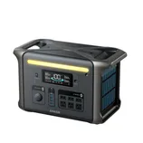 A portable power station with multiple AC outlets, USB ports, a car socket, and an LED display, suitable for charging electronics and powering small appliances.