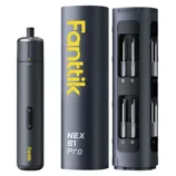 Fanttik NEX S1 Pro electric precision screwdriver set with a sleek design and multiple interchangeable bits.