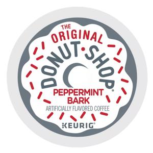 The Original Donut Shop Peppermint Bark is an artificially flavored coffee designed for Keurig machines.
