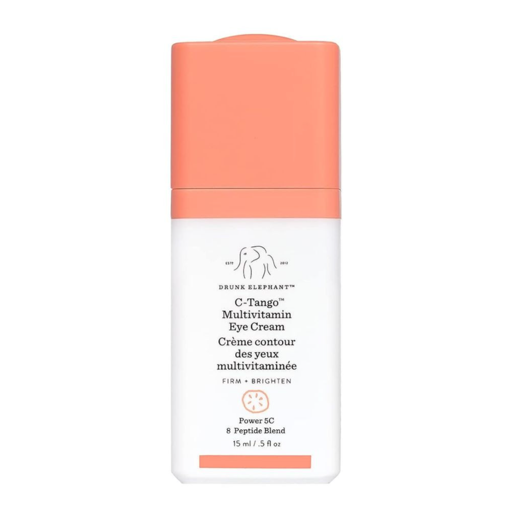 Drunk Elephant C-Tango Multivitamin Eye Cream, 15 ml, designed to firm and brighten with Power 5C and an 8 Peptide Blend.