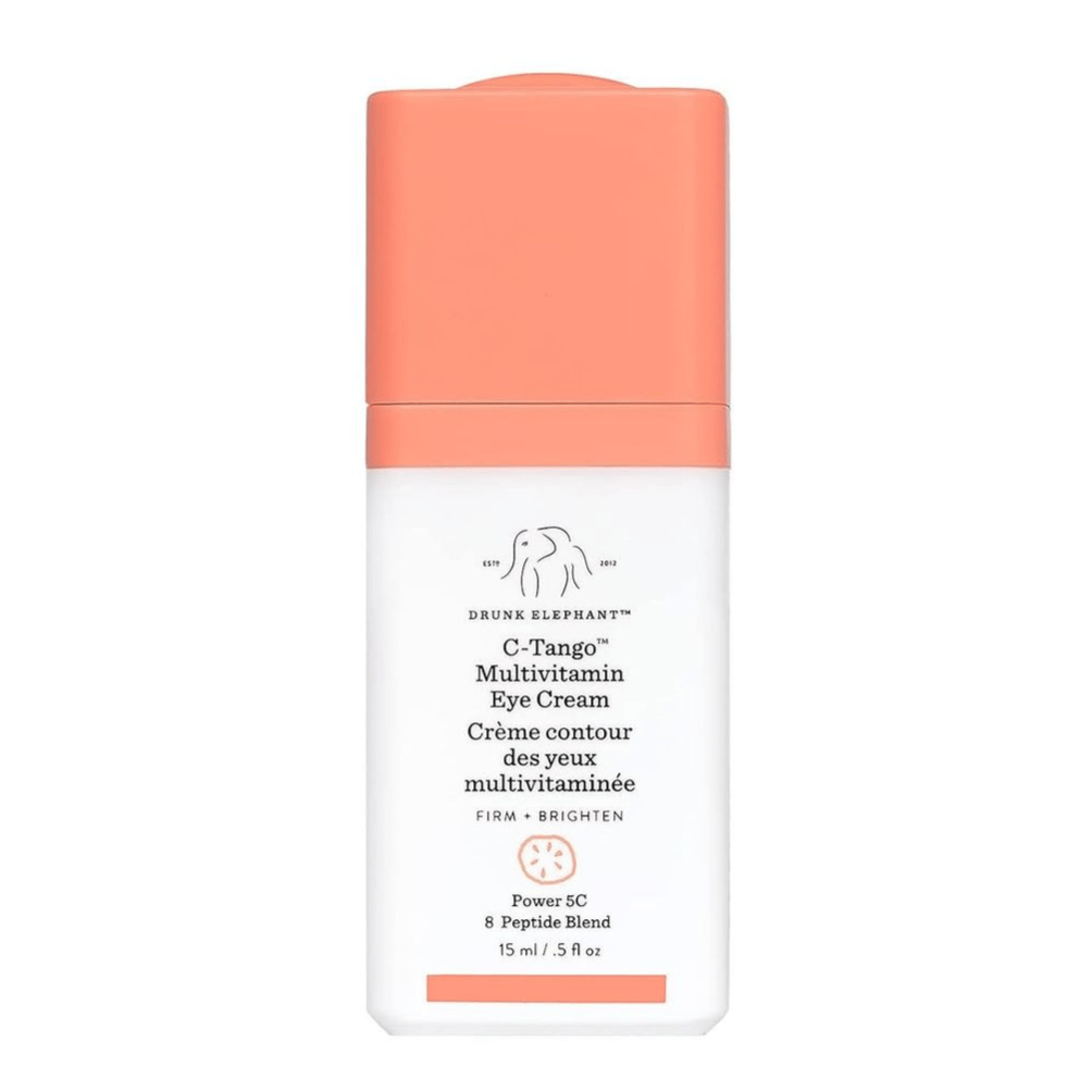 Drunk Elephant C-Tango Multivitamin Eye Cream, 15 ml, designed to firm and brighten with Power 5C and an 8 Peptide Blend.