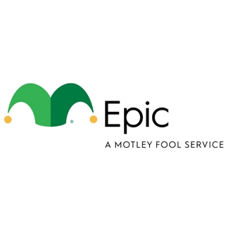 Epic, a Motley Fool service, is represented with a logo featuring a green jester hat icon.