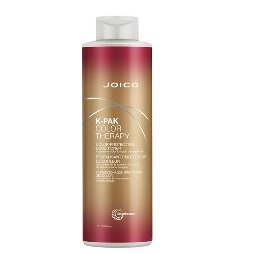 Joico K-Pak Color Therapy Color-Protecting Conditioner, 1L (33.8 fl oz), designed to protect and revitalize colored hair.