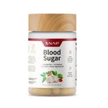 SNAP Blood Sugar supplement with berberine, cinnamon, and 22 other active ingredients, designed to support healthy blood sugar levels. Contains 60 capsules.