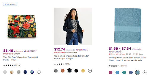 Kohl's best seller deals