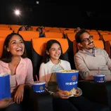 Regal Movie Tickets & Snacks include large buckets of popcorn with the Regal logo and cups with straws, all branded with the Regal logo.
