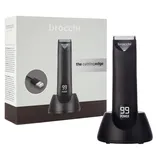 A Brocchi USB waterproof trimmer with digital power display is shown alongside its packaging.