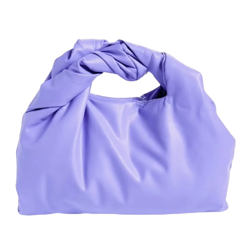 A lavender A.L.C. Paloma Hobo Bag with a slouchy silhouette and a knotted shoulder strap.