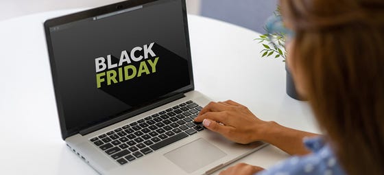 woman shopping on computer