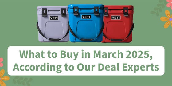 Three Yeti coolers of varying colors above a text bubble displaying the title of the article on a green background.