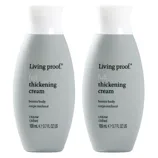 Two bottles of Living Proof Full Thickening Cream in gray packaging, 109 ml (3.7 fl oz) each, designed to boost hair body.