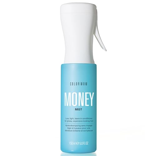COLOR WOW Money Mist, a luxe, light, leave-in conditioner for shiny, expensive-looking hair, 150ml (5.0 fl. oz).