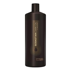Sebastian Dark Oil Lightweight Shampoo, 1 liter (33.8 fl oz) bottle.