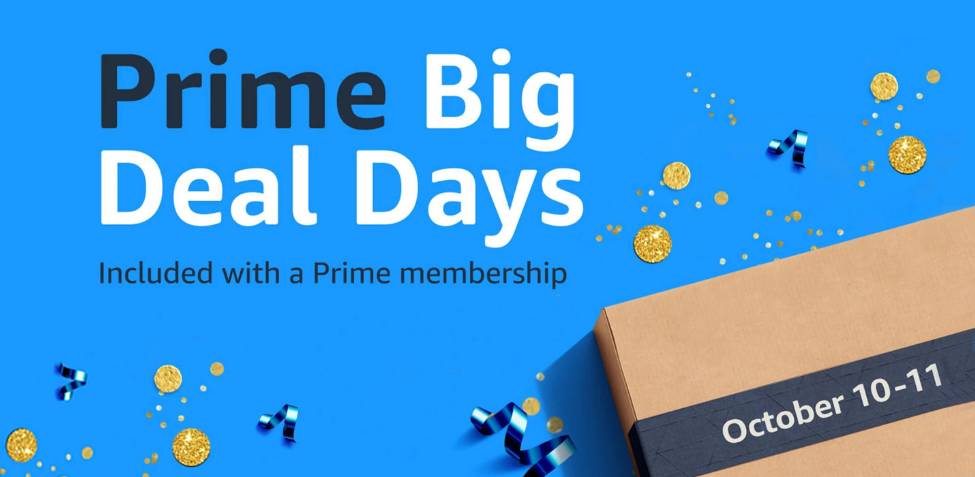Prime Big Deal Days with blue background