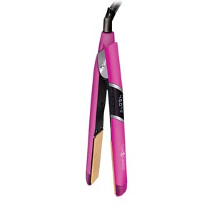 Pink hair straightener with digital display showing 460°F, ceramic plates, and a swivel cord, branded ProCabello Nano Fiber Flat Iron.