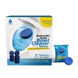 Automatic Toilet Bowl Cleaner Tablets, 12-pack, each lasting up to 4 weeks; compatible with all toilets with tanks, providing continuous clean and fresh scent.