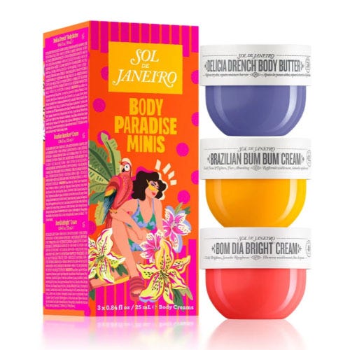 a three pack of body creams