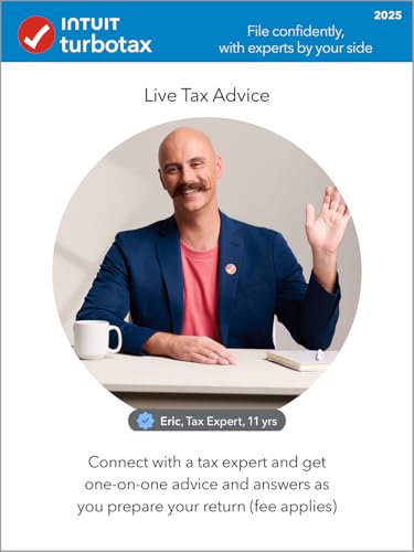 TurboTax offers live tax advice with experts, providing one-on-one assistance as you prepare your return, with fees applying.