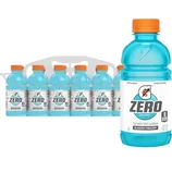 Gatorade Zero Glacier Freeze in a 12-pack of 12 fl oz bottles, featuring zero sugar.