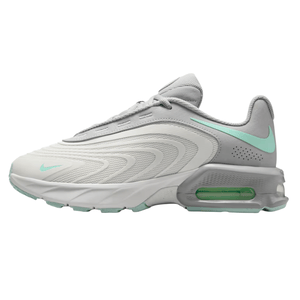Nike Air Max Plus 2 shoe in light grey with mint green accents and visible air cushioning in the sole.