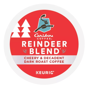 Caribou Coffee Reindeer Blend K-Cup features a cheery and decadent dark roast coffee. Designed for Keurig machines.