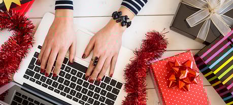 shoppers browsing holiday kickoff sales online