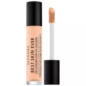 Sephora Best Skin Ever full coverage multi-use concealer with a natural finish and anti-pollution properties, featuring a doe-foot applicator.