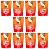 Skinny Dipped Pumpkin Spice Almonds, 3.5 oz bags, are displayed in a 3x3 grid.