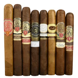 A selection of Padilla cigars featuring various blends and label designs, including Padilla Series 68 and Padilla La Terraza, showcasing diversity in wrapper colors and branding.