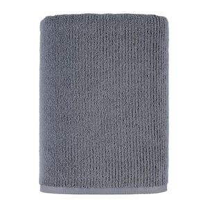 Sonoma Quick Dry Bath Towels are gray, absorbent, and designed to dry quickly. They have a textured surface for enhanced drying efficiency.