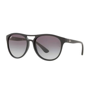 Ray-Ban Men's Brad Sunglasses feature a sleek black frame with a double bridge design and gradient lenses. The Ray-Ban logo is visible on the lens and temples.