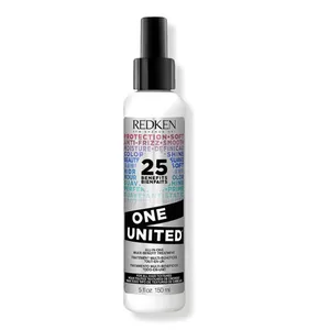 Redken One United, a multi-benefit hair treatment spray, offers 25 benefits in a 150 ml bottle.