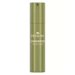 Origins Plantscription Multi-Powered Youth Serum in a green bottle.