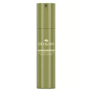 Origins Plantscription Multi-Powered Youth Serum in a green bottle.