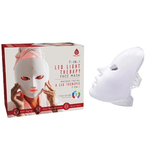 7-in-1 LED Light Therapy Face Mask for anti-aging, skin rejuvenation, and acne care. Includes 7 color LED lights designed for different skincare benefits.