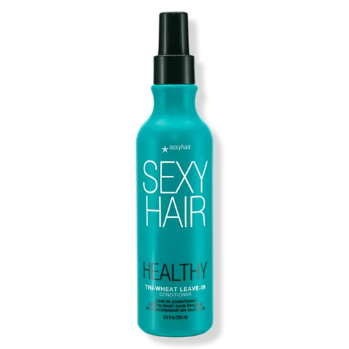 Sexy Hair Healthy Tri-Wheat Leave-In Conditioner, 8.5 fl oz (250 ml) bottle.