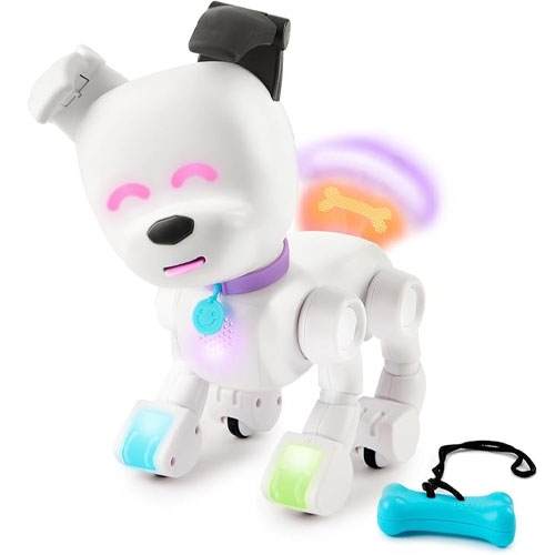 a white robot dog toy