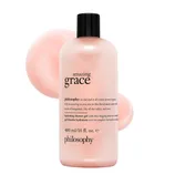 Philosophy Amazing Grace hydrating shower gel, 480 ml, with notes of bergamot, lily of the valley, and rose.