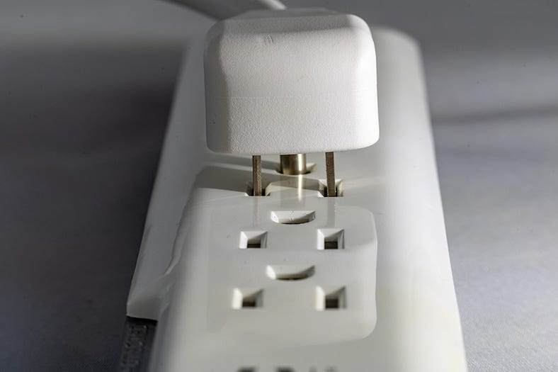 plug in a power strip