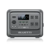 BLUETTI Elite 100 portable power station with 1800W AC output, 1024Wh capacity, multiple USB ports, and DC outputs. Suitable for charging electronic devices and providing power in various settings.