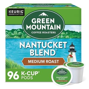 Green Mountain Coffee Roasters Nantucket Blend Medium Roast, 96 K-Cup Pods for Keurig brewers.