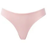 Light pink seamless thong with stitching detail on the edges.